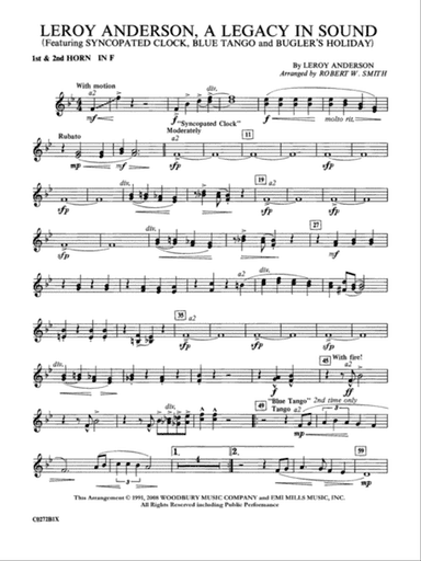 Leroy Anderson -- A Legacy in Sound: 1st & 2nd F Horns