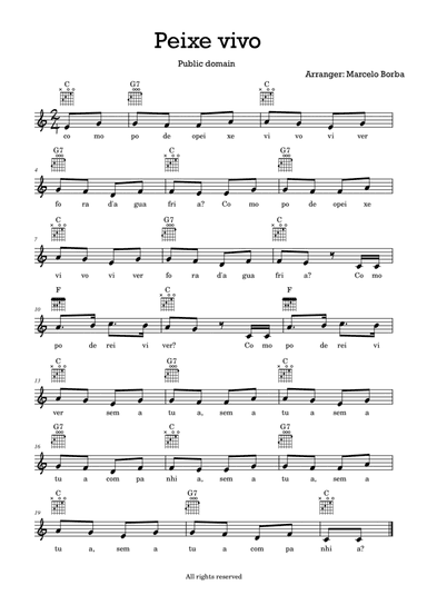 Peixe Vivo (leadsheet)