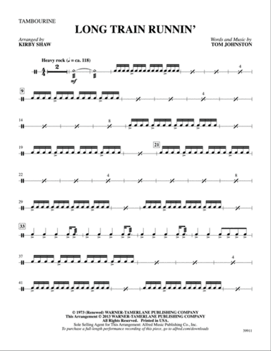 Long Train Runnin': 1st Percussion