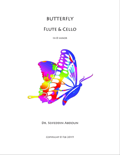 Flute & Cello (Butterfly) in D minor