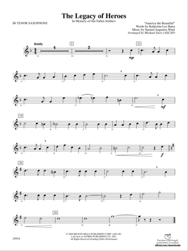 The Legacy of Heroes: B-flat Tenor Saxophone