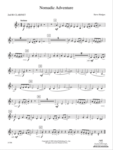 Nomadic Adventure: 2nd B-flat Clarinet