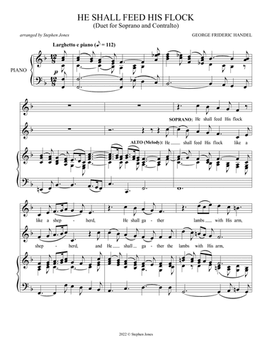 He Shall Feed His Flock Duet
