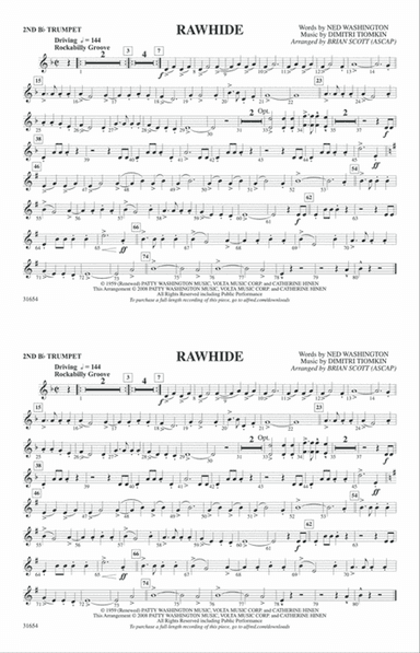 Rawhide: 2nd B-flat Trumpet
