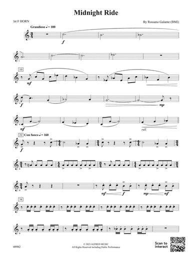 Midnight Ride: 1st F Horn