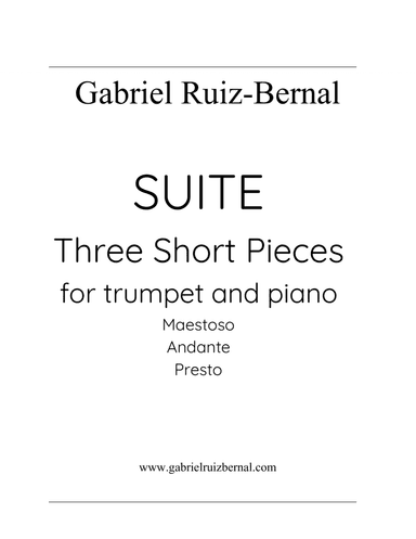 SUITE FOR TRUMPET AND PIANO