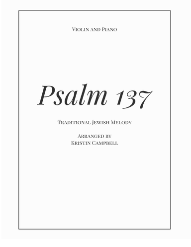Psalm 137 - Violin Solo