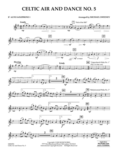 Celtic Air and Dance No. 5 - Eb Alto Saxophone 1