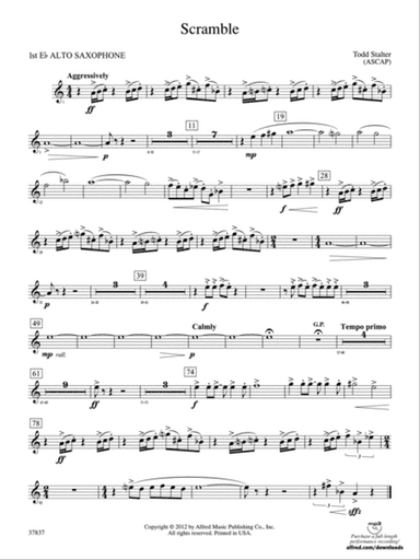 Scramble: E-flat Alto Saxophone