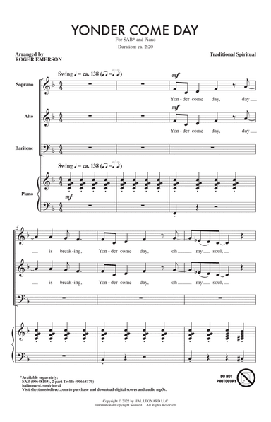 Yonder Come Day (arr. Roger Emerson)
