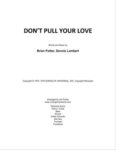Don't Pull Your Love