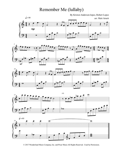 Remember Me (lullaby)