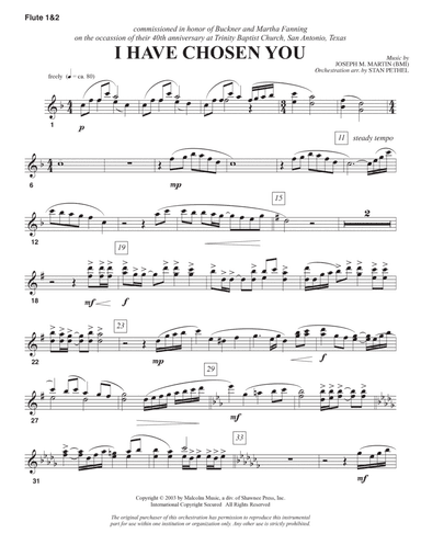 I Have Chosen You - Flute 1 & 2