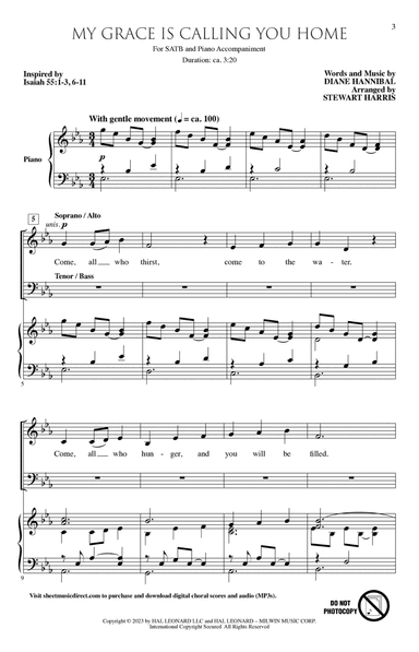 My Grace Is Calling You Home (arr. Stewart Harris)