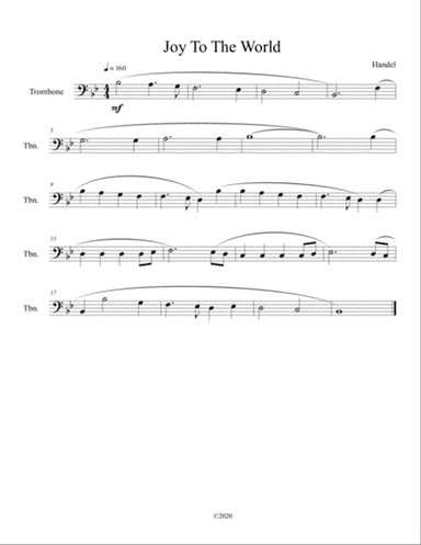Joy To The World for solo trombone
