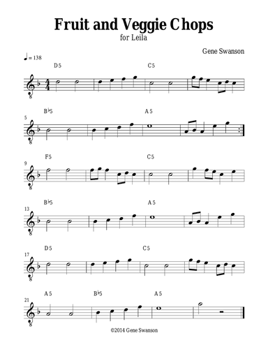 Fruit and Veggie Chops - Play Along!