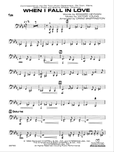 When I Fall in Love: Tuba