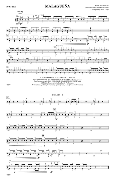 Malagueña: Drums