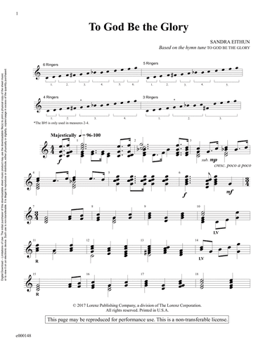 To God Be the Glory (Reproducible Download)