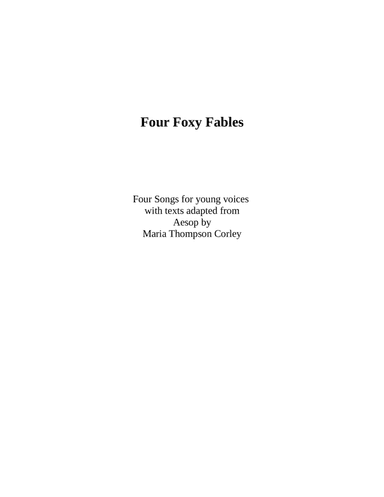 Four Foxy Fables