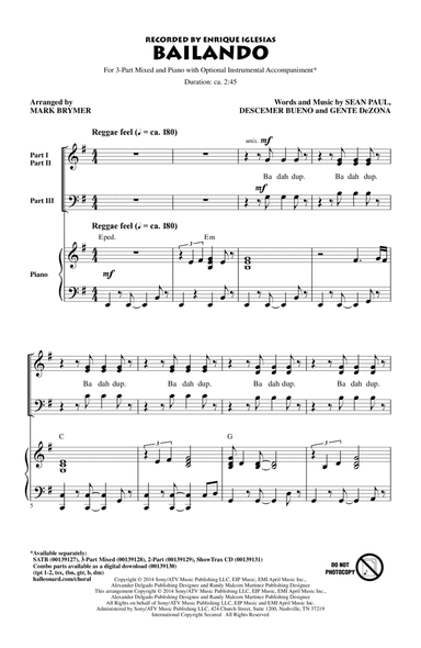 Bailando (arr. Mark Brymer)