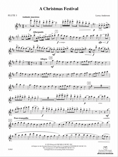 A Christmas Festival: Flute