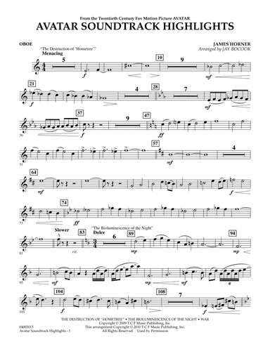 Avatar Soundtrack Highlights - Oboe