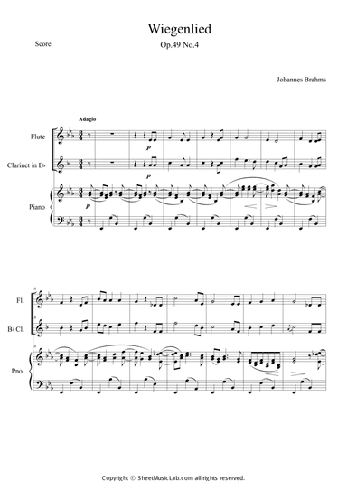 Wiegenlied Op.49, No.4 Lullaby