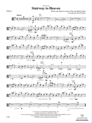 Stairway to Heaven, Theme from: Viola
