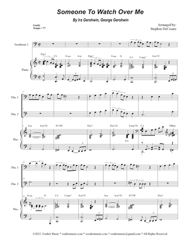 Someone To Watch Over Me (Trombone Duet)