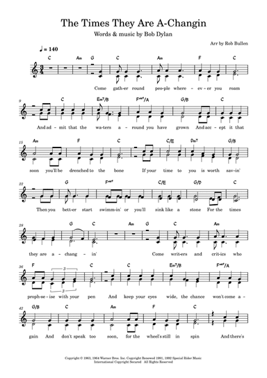 The Times They Are A-changin'