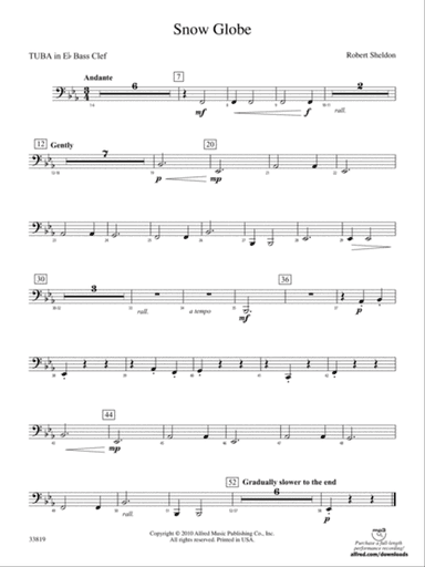 Snow Globe: (wp) E-flat Tuba B.C.