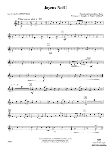 Joyeux Noël!: 2nd E-flat Alto Saxophone