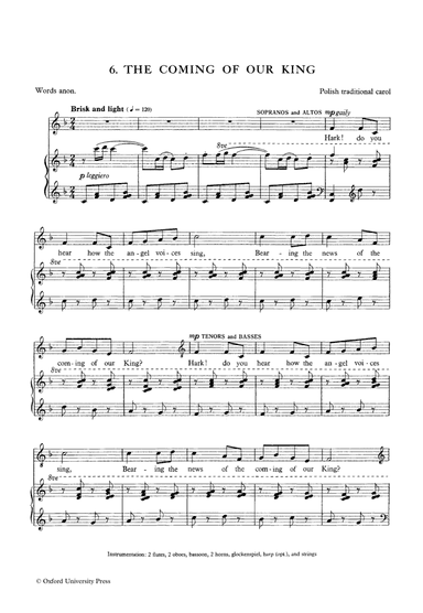 The coming of our King