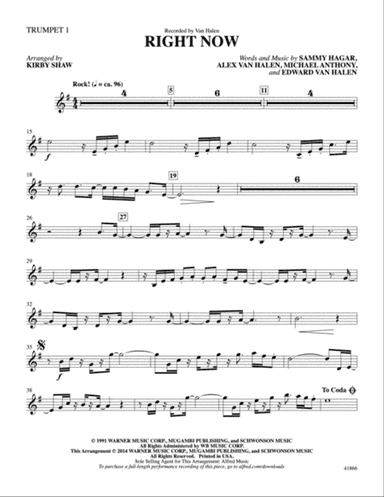 Right Now: Trumpet 1