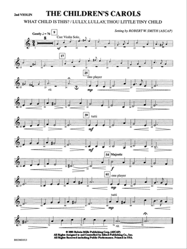 The Children's Carols: 2nd Violin