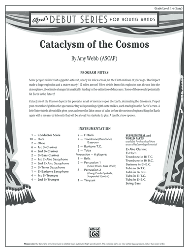 Cataclysm of the Cosmos: Score