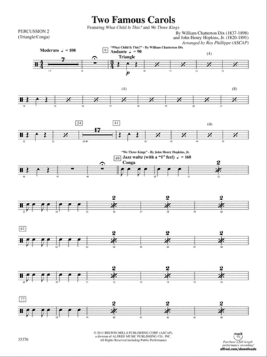 Two Famous Carols: 2nd Percussion