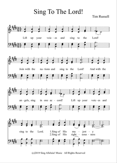 Sing To The Lord!