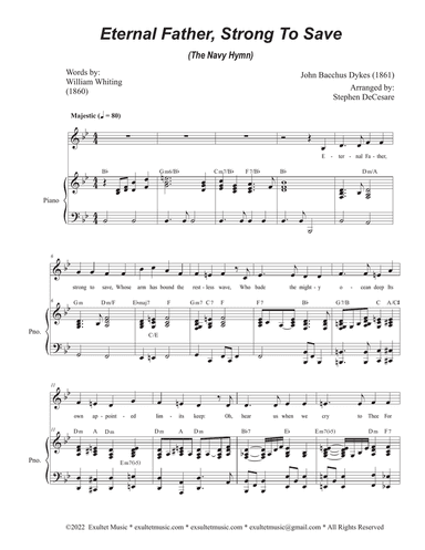 Eternal Father, Strong To Save (The Navy Hymn) (Vocal solo)