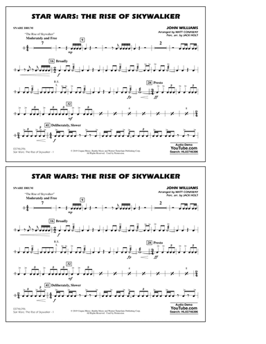 Star Wars: The Rise of Skywalker (arr. Matt Conaway) - Snare Drum