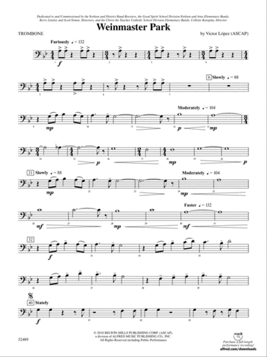 Weinmaster Park: 1st Trombone
