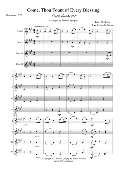 Come, Thou Fount of Every Blessing