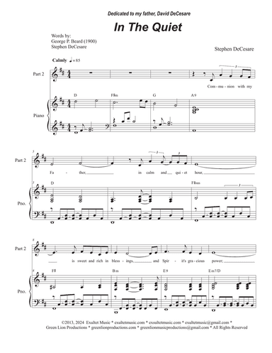 In The Quiet (2-part choir)