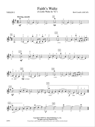 Faith's Waltz: 1st Violin