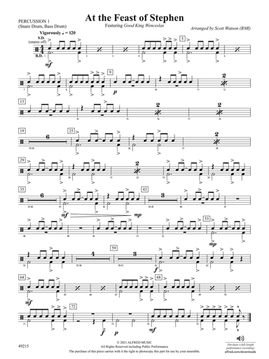 At the Feast of Stephen: 1st Percussion