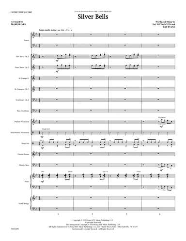 Silver Bells (arr. Mark Hayes) - Full Score