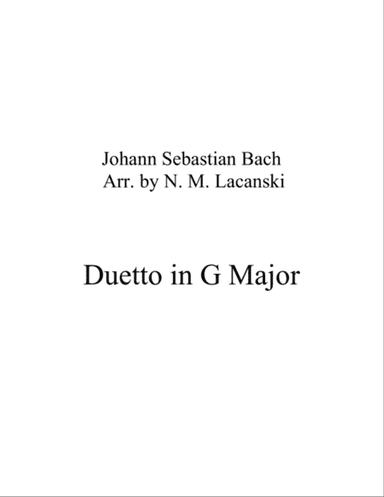 Duetto in G Major