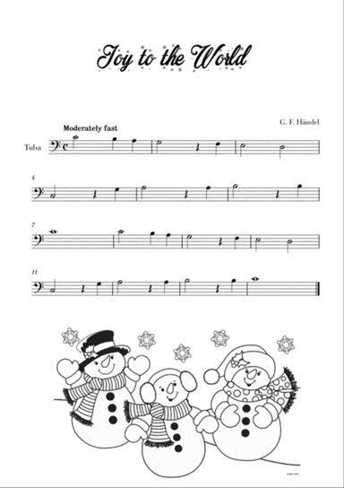 Joy to the World - Very Easy/Beginner (for Tuba)