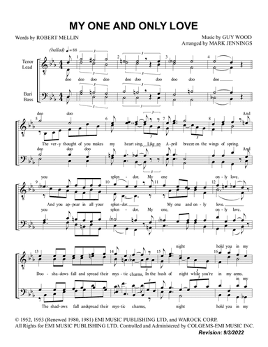 My One And Only Love